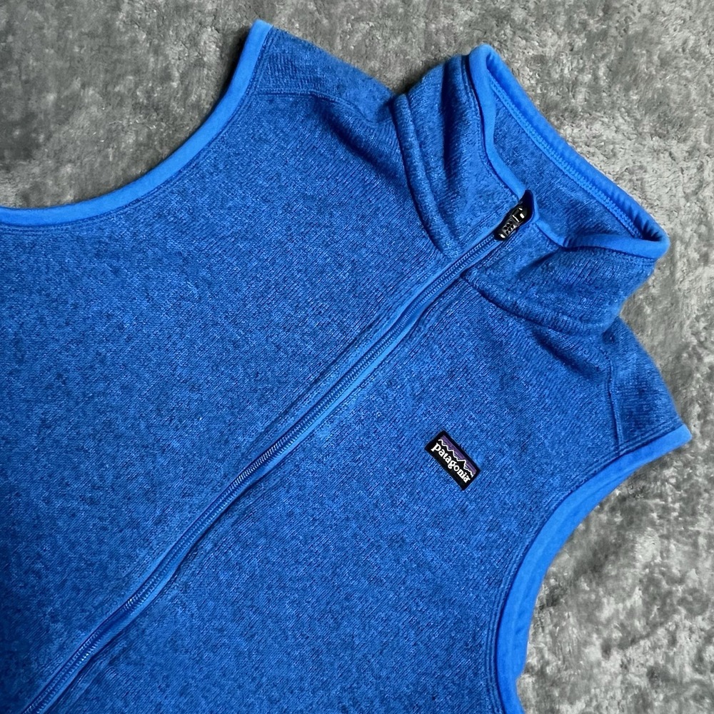 Patagonia Women's Better Sweater Vest Size M Fleece Full Zip Blue
